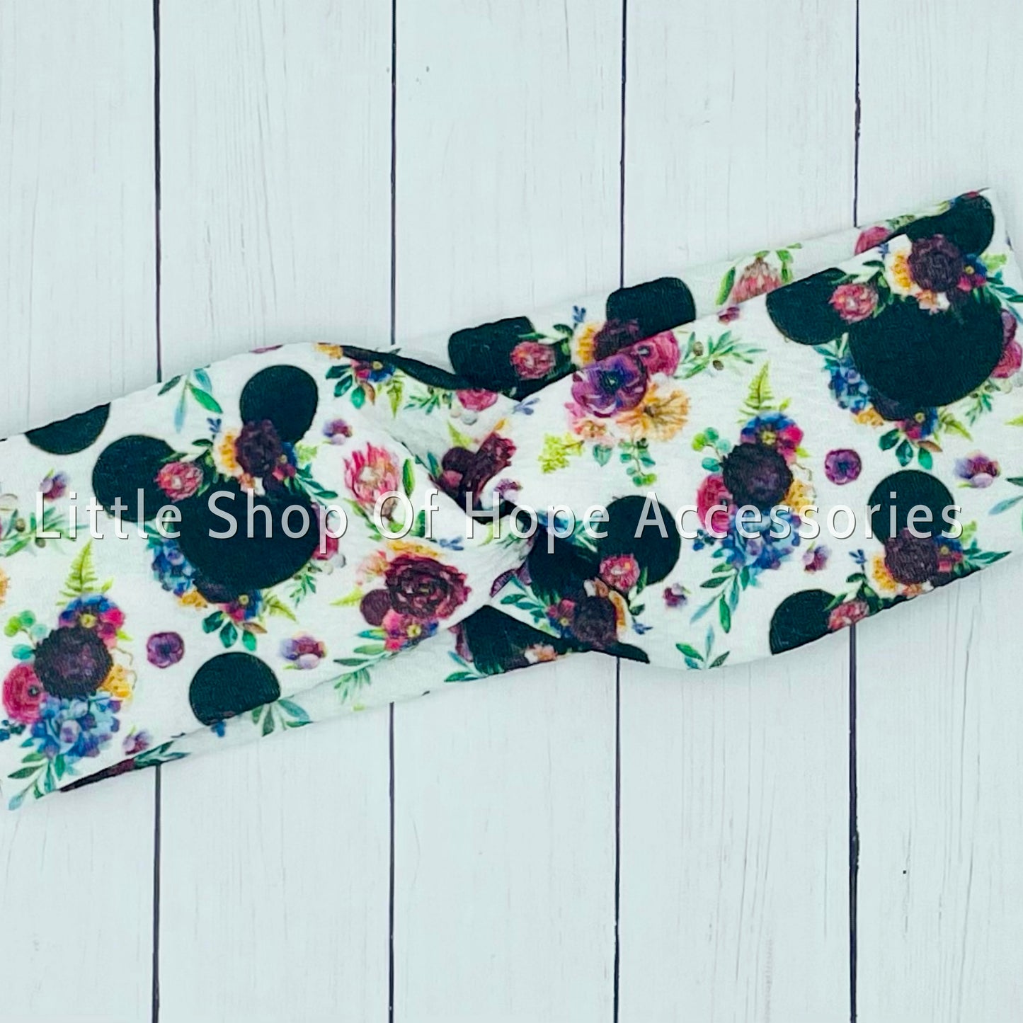 Mouse Floral Headbands + Scrunchies