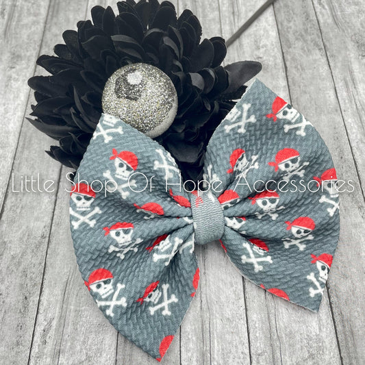 Pirate Skulls Bows + Headwraps