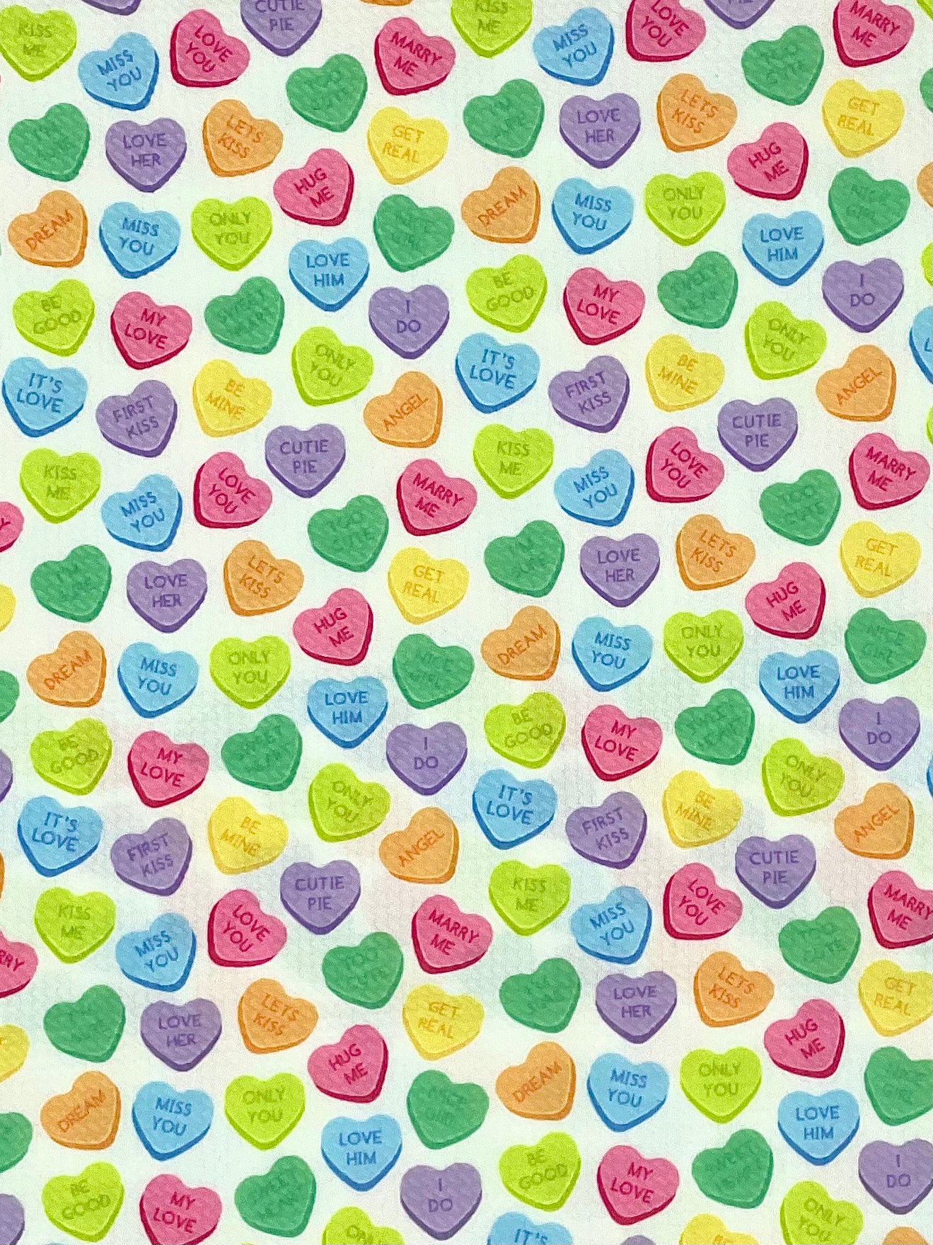 Conversational Hearts Headbands + Scrunchies