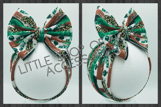 Jets Bows + Headwraps