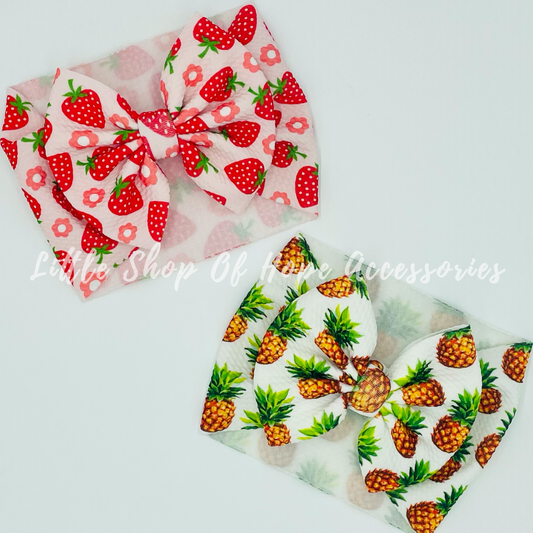 Pineapple Bows + Headwraps