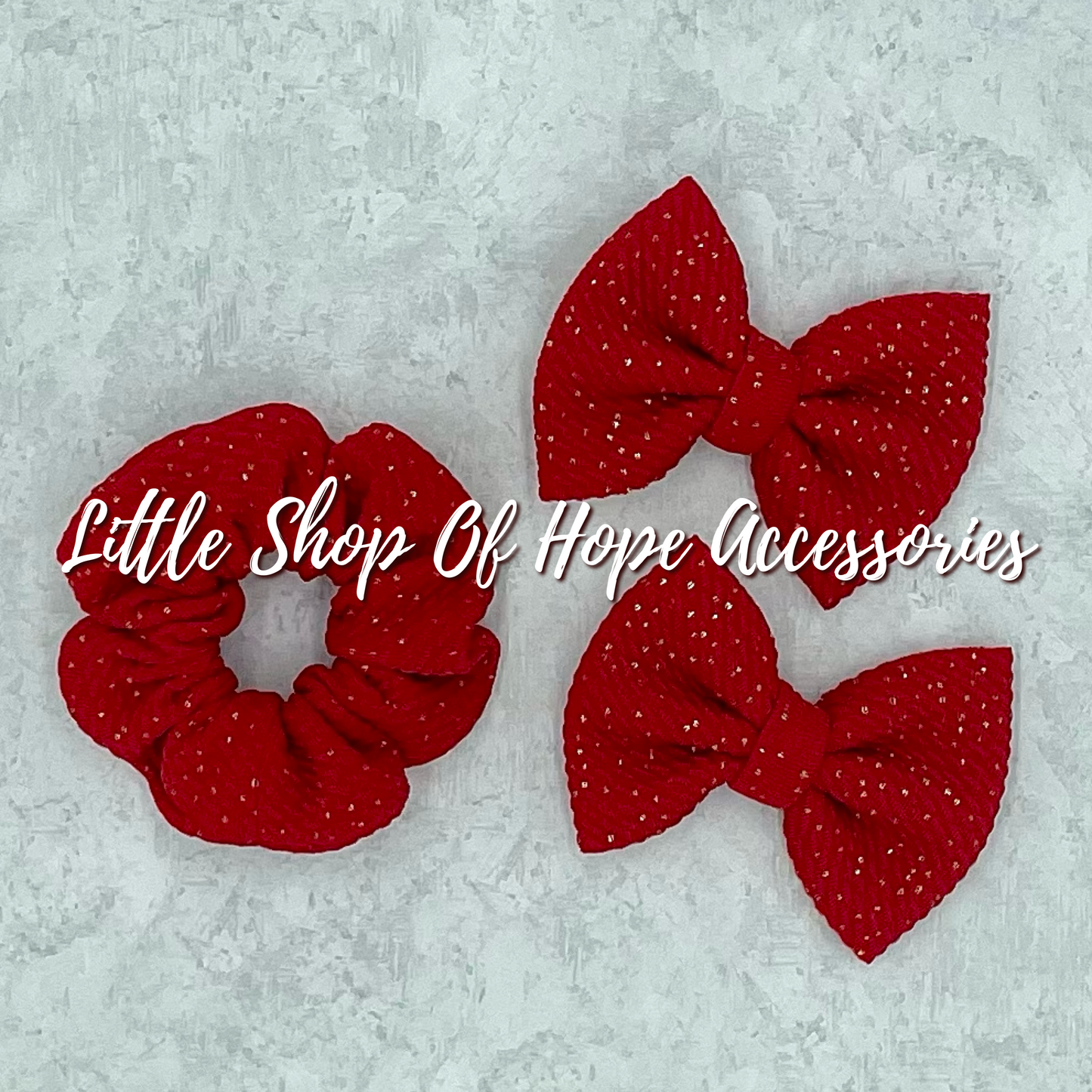 Cherry Sparkle Bows + Headwraps