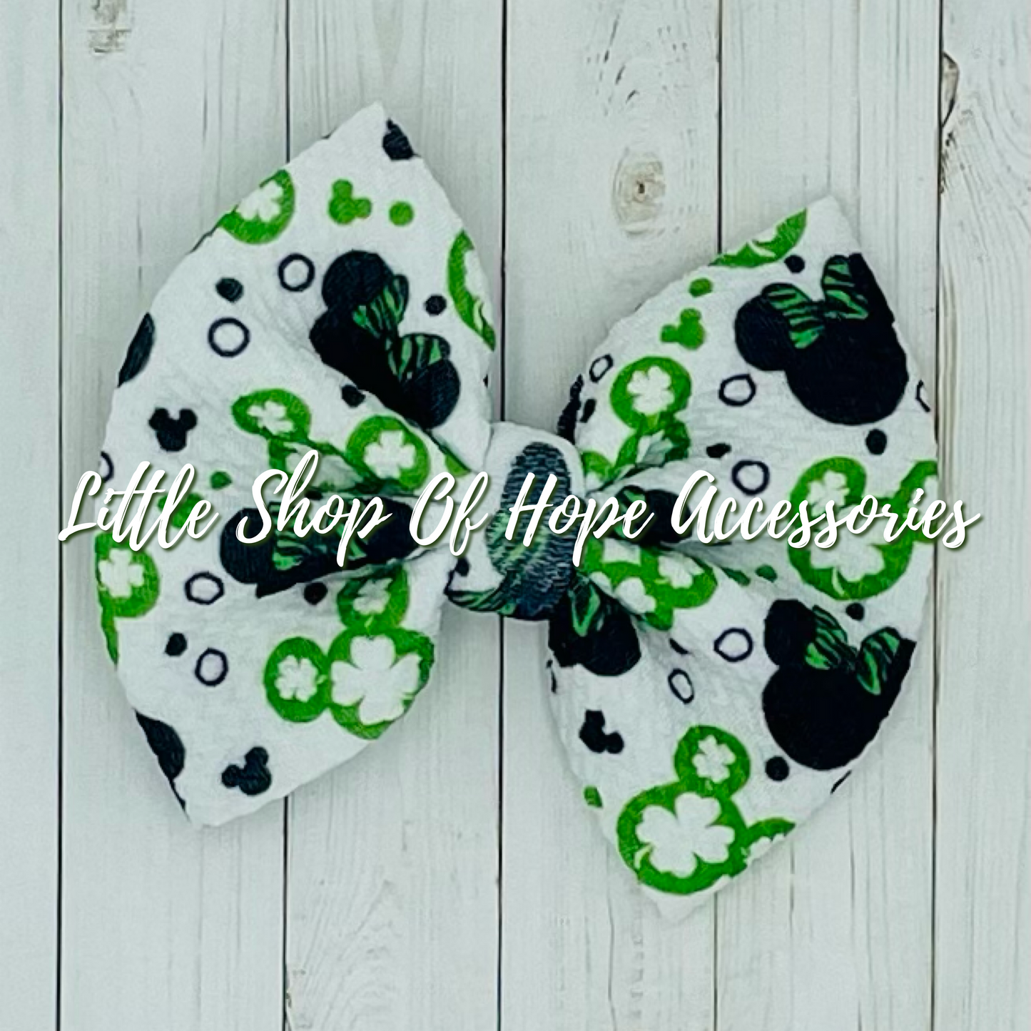 Shamrock Mouse Bows + Headwraps