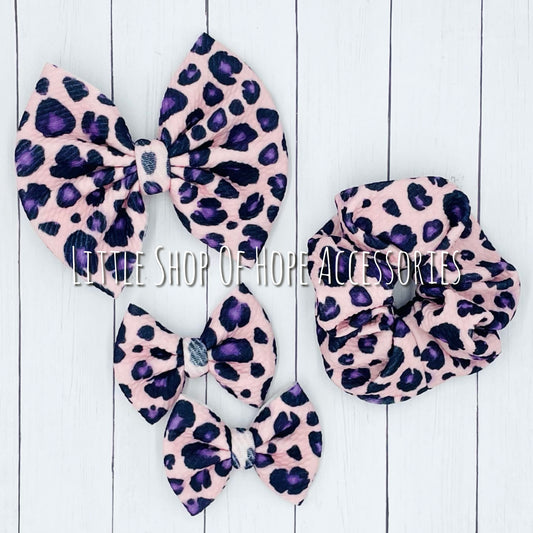 Pretty Leopard Bows + Headwraps