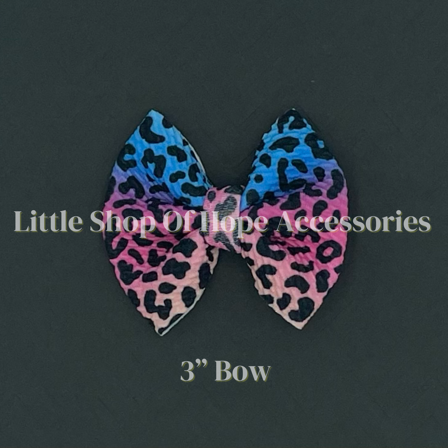 Rainbow Cheetah Bows + Headwraps