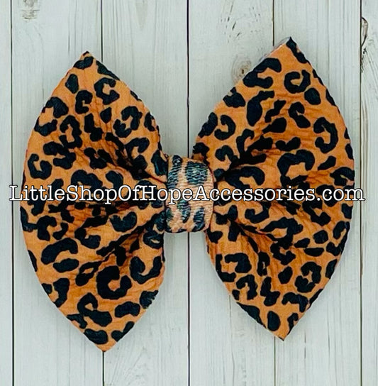 Classic Cheetah Bows + Headwraps