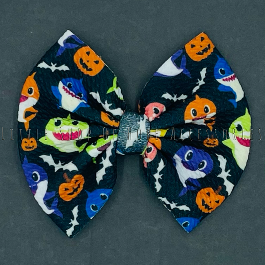 Sharky Halloween Bows + Headwraps