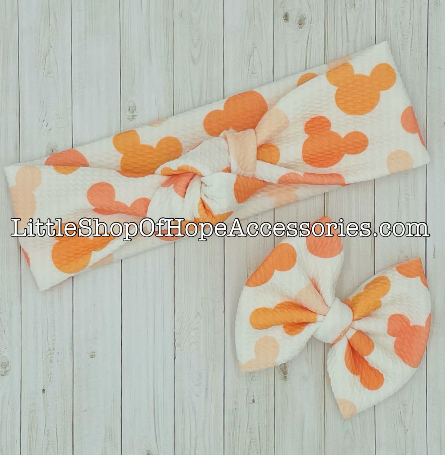 Fall Mickey Headbands + Scrunchies