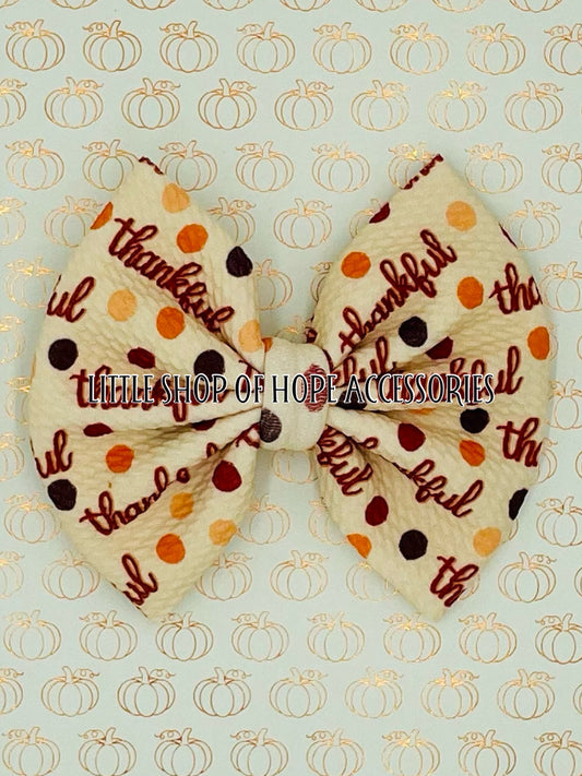 Thankful Dots Bows + Headwraps