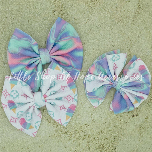 Cotton Candy Bows + Headwraps