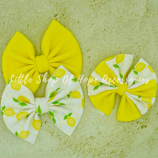 Lemon Bows + Headwraps