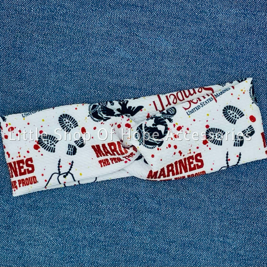 Marines Headbands + Scrunchies