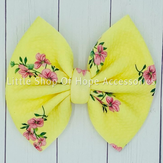 Sunshine Floral Bows + Headwraps