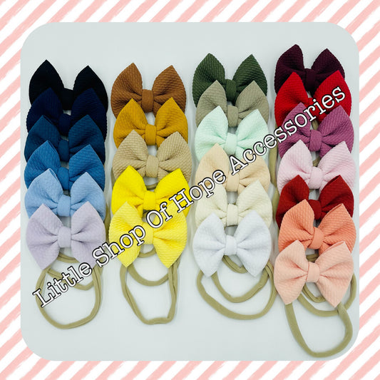 Solid Bow Bundle - Includes 6 Mystery Colors