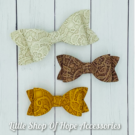 Floral Embossed 4" Bow